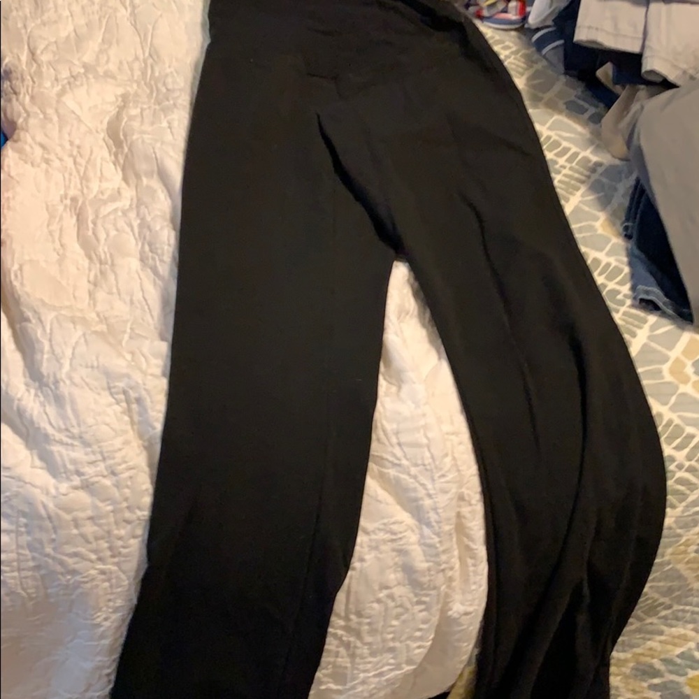 Black maternity dress pant
